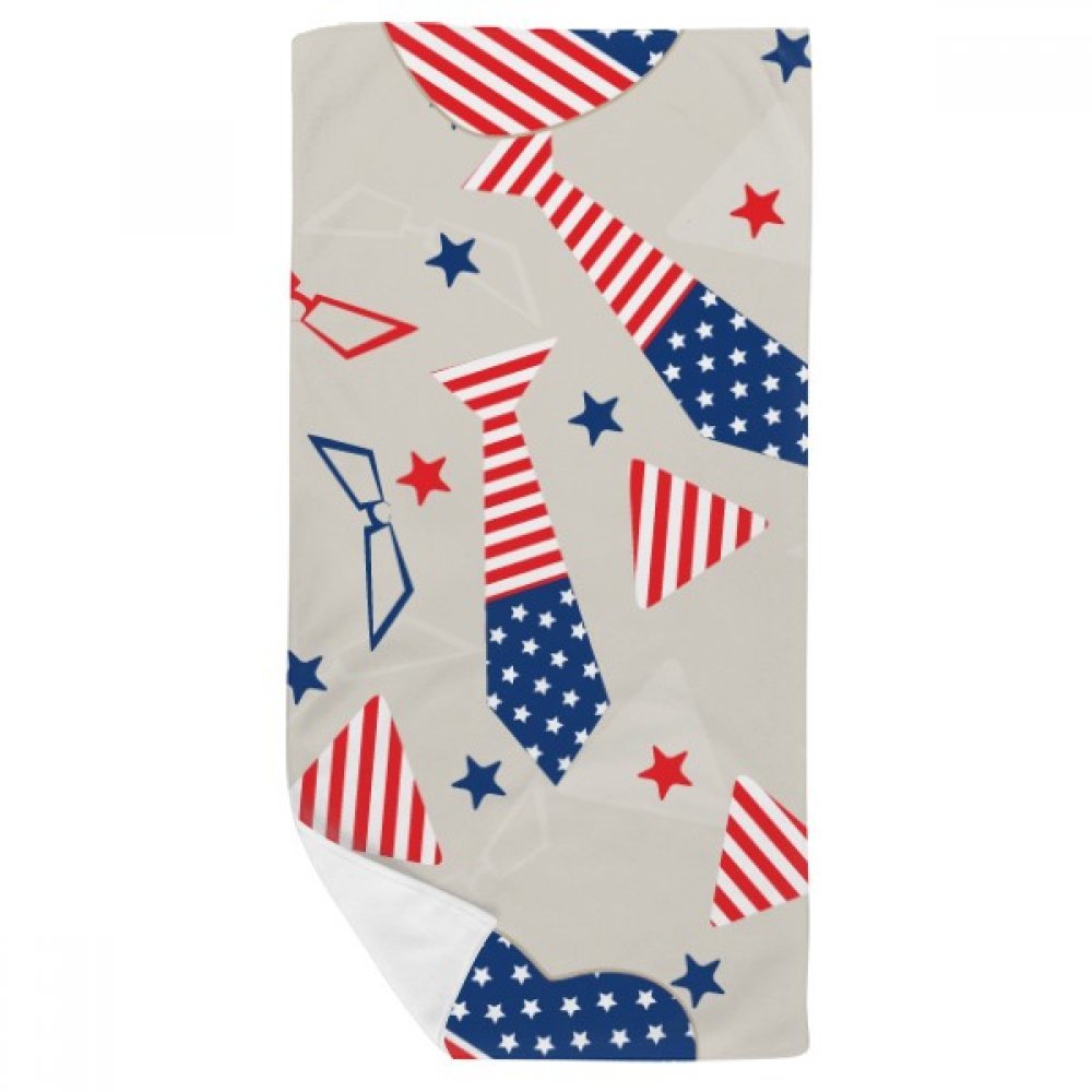 Débarbouillettes festival de verre star USA serviette douce multicolor