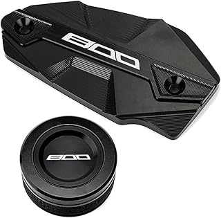 xuyuyan Tapa de depósito de líquido de freno delantero trasero CNC para motocicleta Z800 Z 800 2012-2014 2015 2016 (1 par), color negro