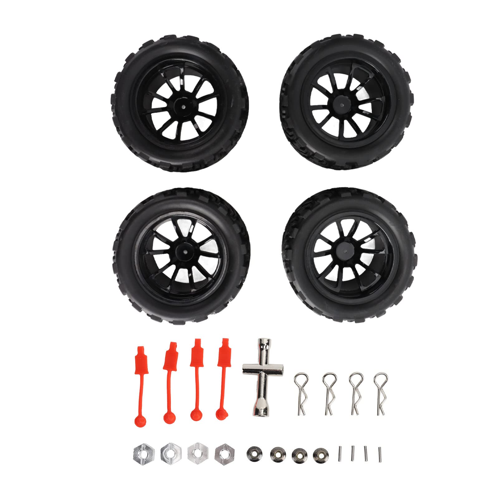 4pcs 40mm 48mm Simulation Wheel Tire Part For RC - Foto 9