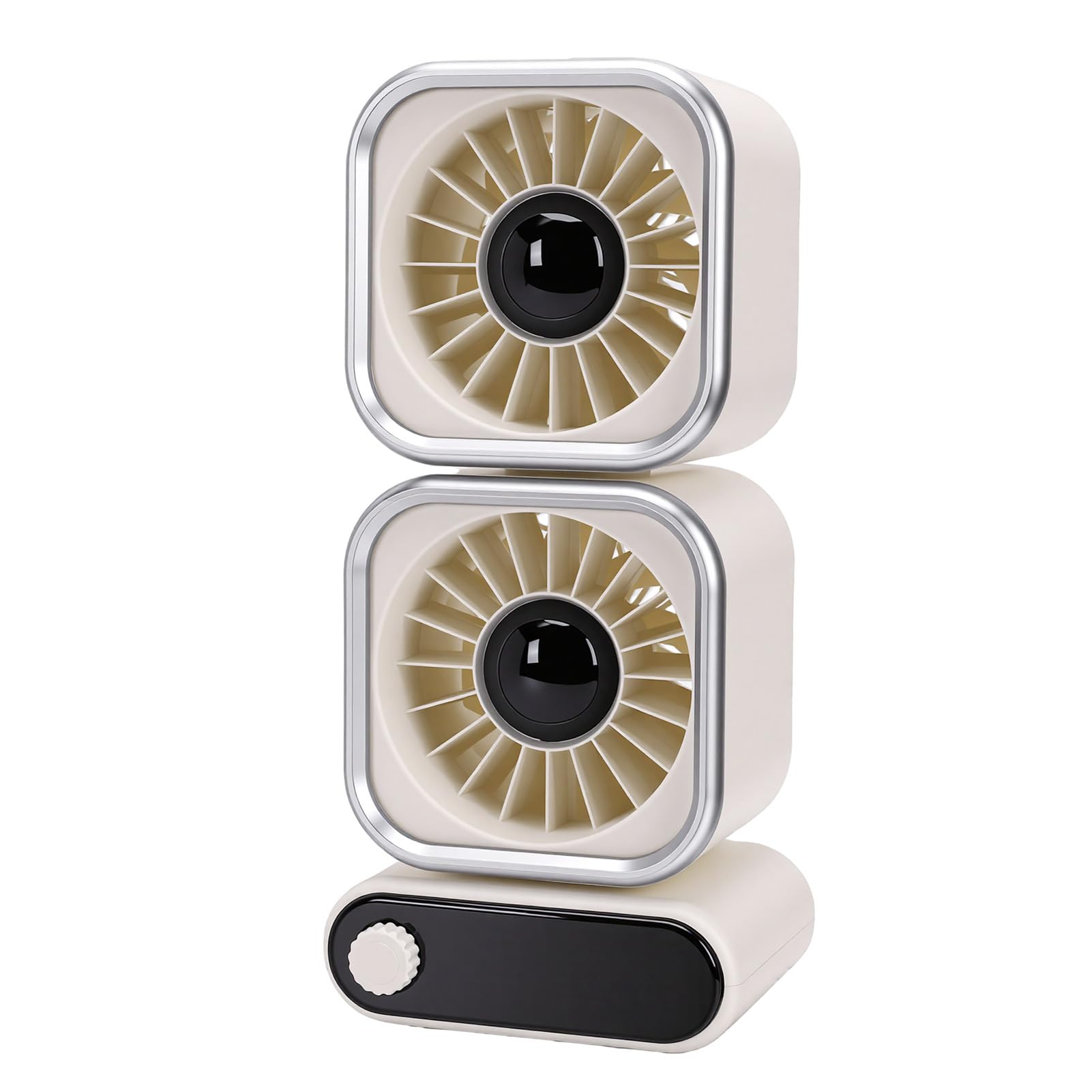 LICAEVEY Ventilador de Mesa Portátil, 100 Velocidades, Cabezales Duales,