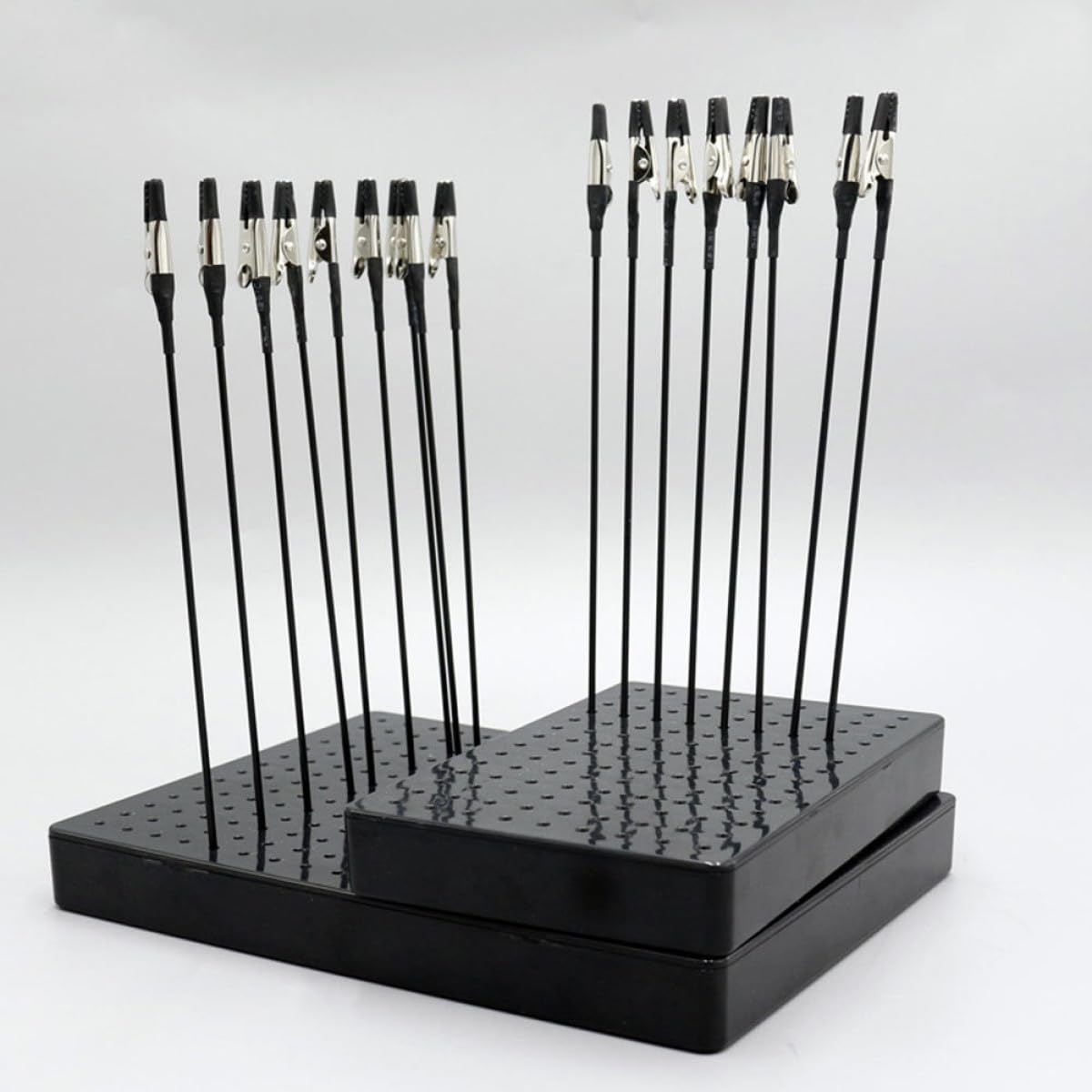 Operitacx 5 Set Supporto Per La Pittura Di Modelli Kit Cabina Di Verniciatura a Spruzzo Clip Per Colorare Il Modello Strumento Di Modellazione Clip Da Colorare Fai Da Te Black Plastica