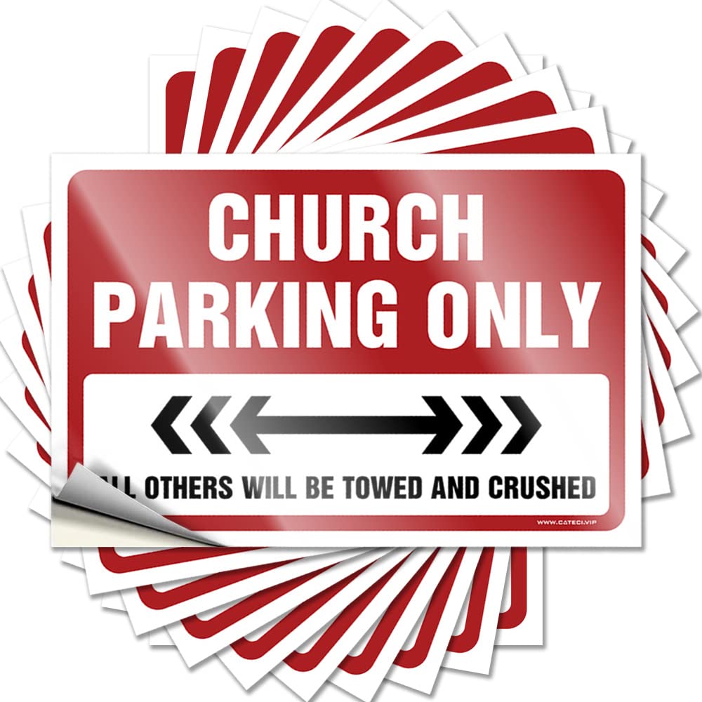 Plastic Tattoos, Unique Water Church Parking Only | Funny Quote Free Decals(12X18CM)