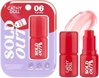 [ Cathy Doll ] ソールドアウトリップバーム 06 Candy レッド（ リップバーム リップクリーム 色付き 色つきリップ 保湿 ）