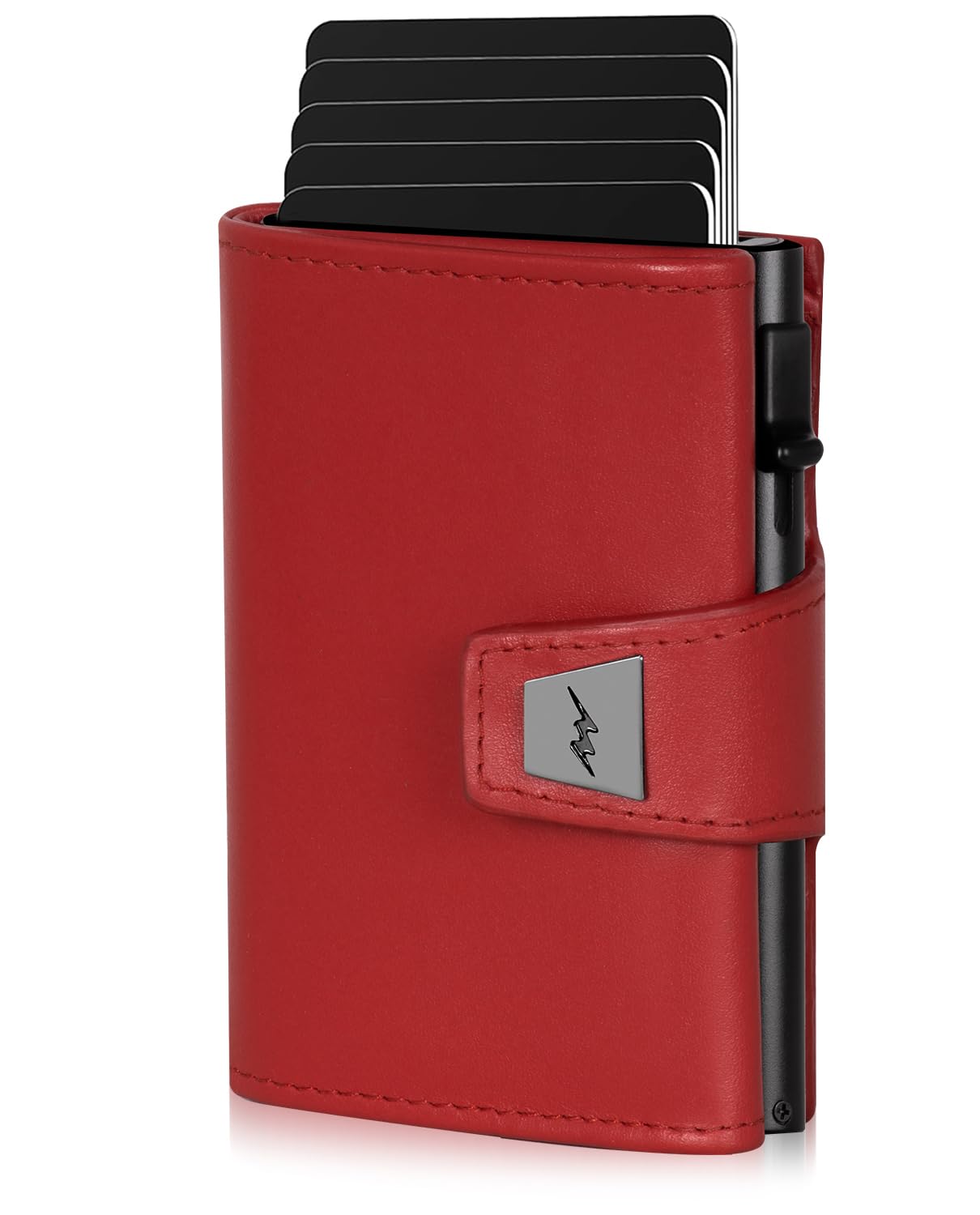 Marc Peter® Geldbörse Herren, Slim Wallet Geldbeutel mit Münzfach & RFID Schutz, Leder Portmonee, 9 Fächer für Kreditkarten, Kartenetui klein Herren