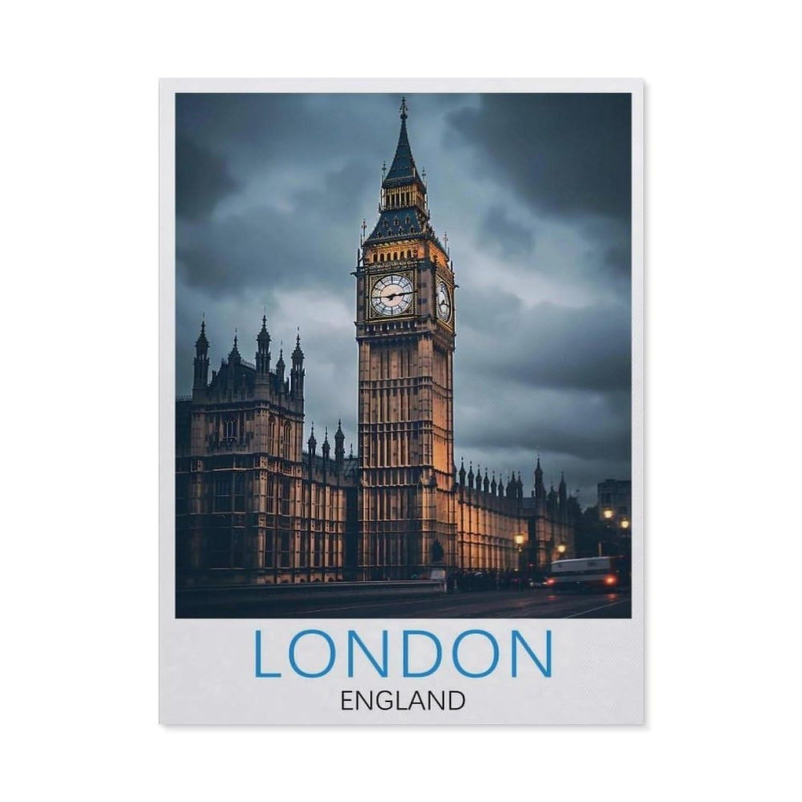 BEAYODKP Full Diamond 5D DIY Diamond Painting，London England（30x40cm）
