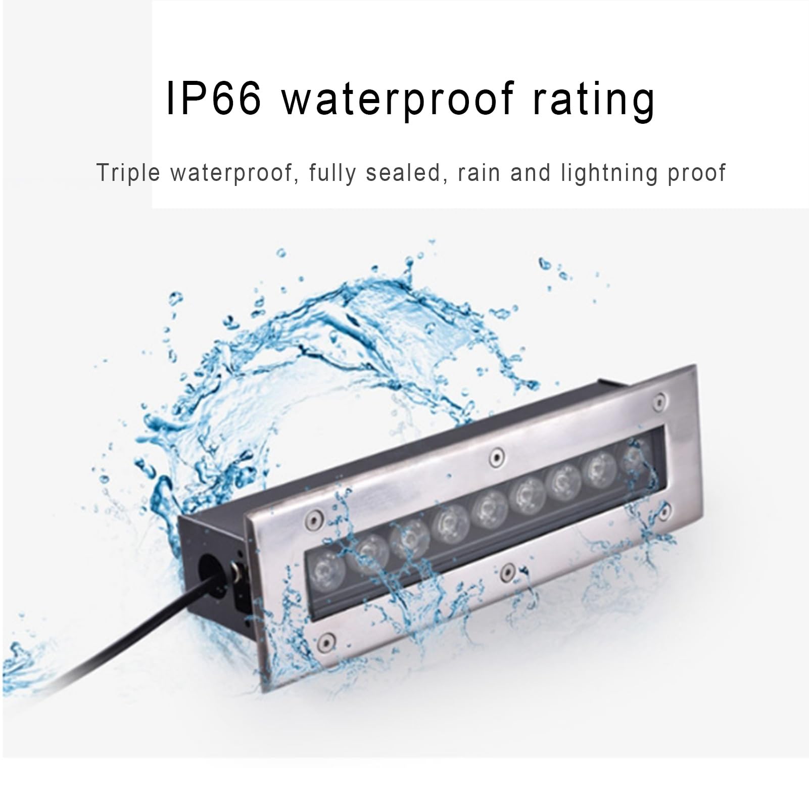 Faretto LED da incasso impermeabile IP66, AC85-265 V, illuminazione paesaggistica per giardino, vialetto