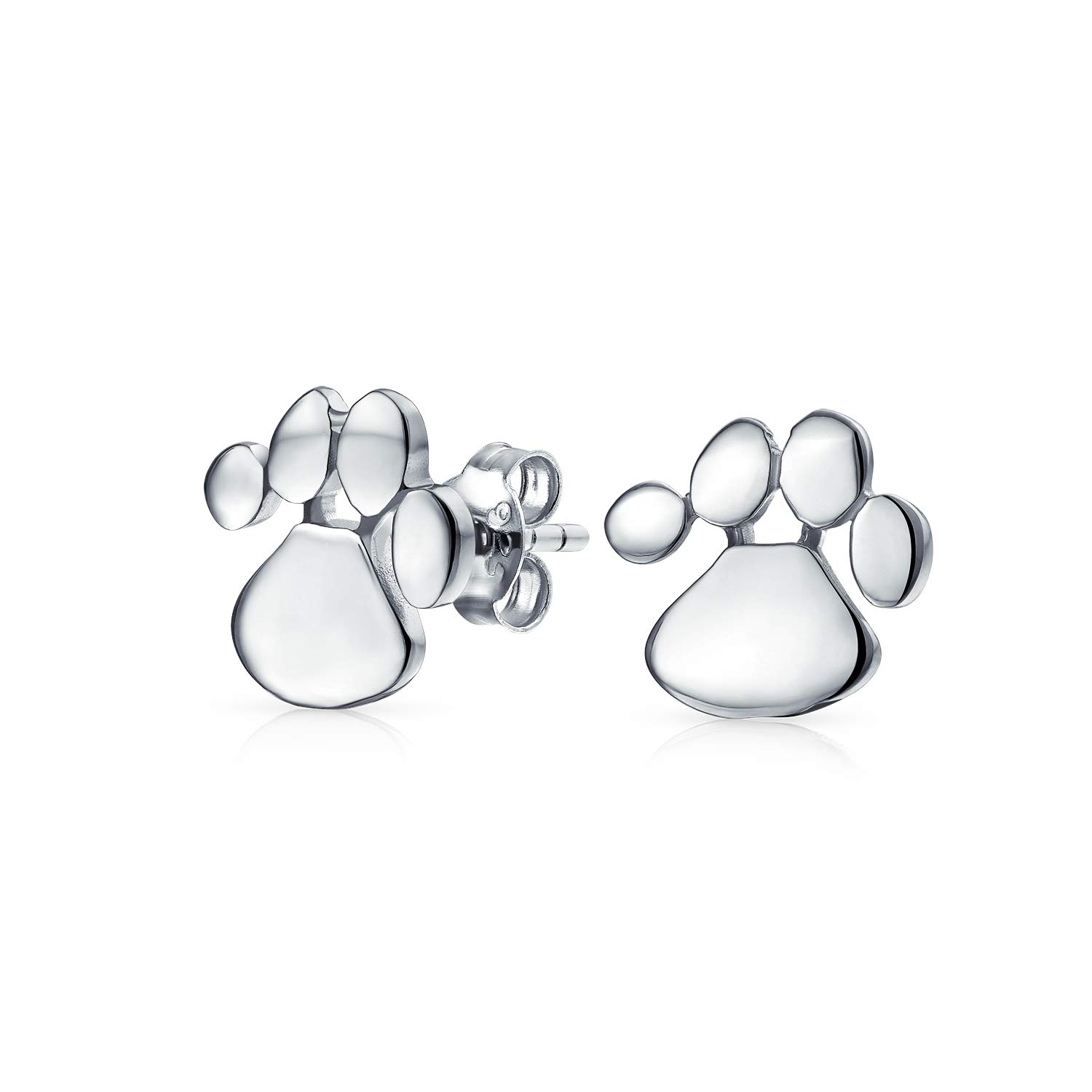 Boucles d'oreilles patte de chat en argent 925, bijoux discrets et durables de haute qualité - 6