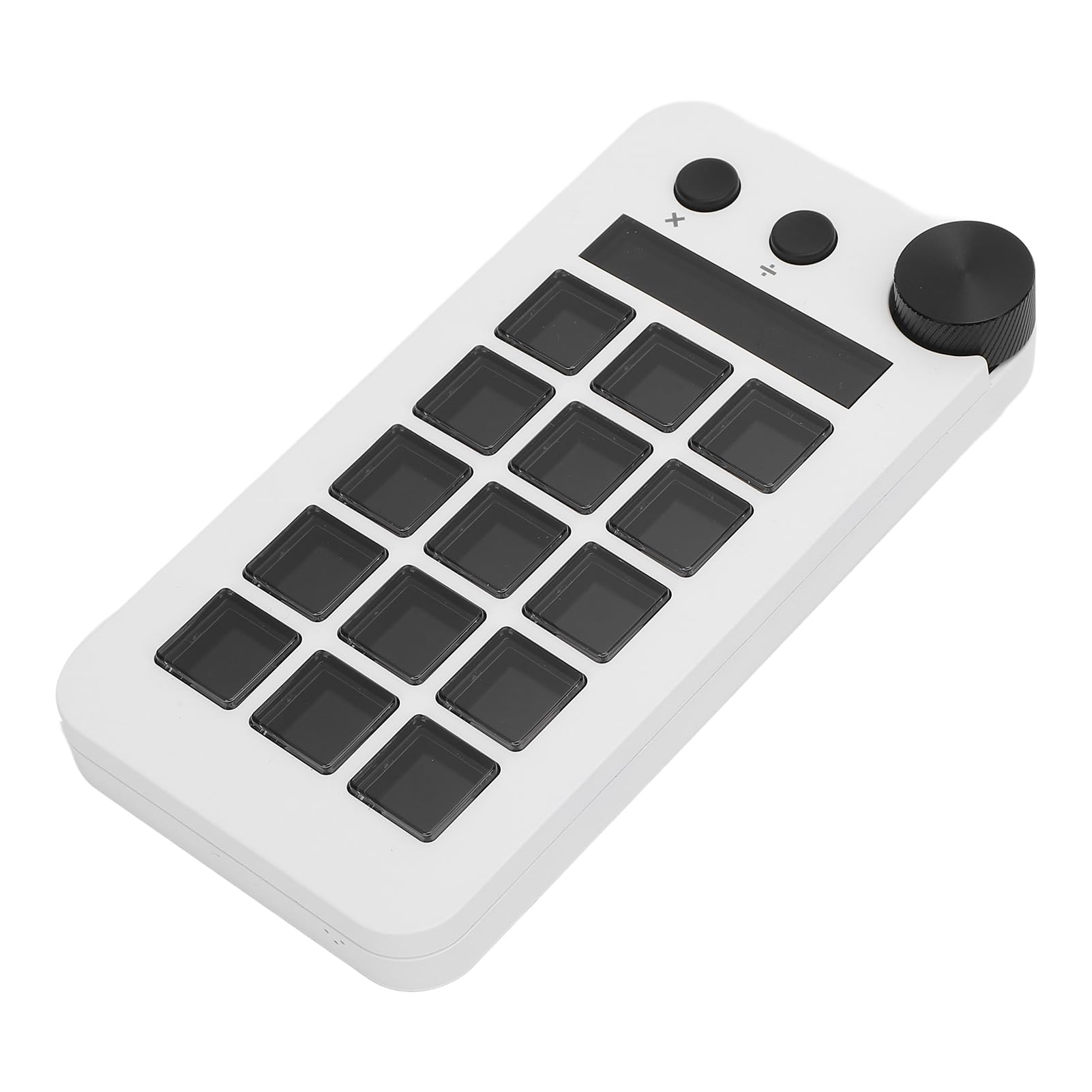 Diyeeni Kontroler Strumienia, Klawiatura Makro do Przesyłania Strumieniowego z 18 Programowalnymi Klawiszami, Konfigurowalny Pad Wizualny AI, Współpracuje z OBS, PC i Mac (WHITE)