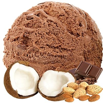 Kokos Mandel Schoko Geschmack 1 Kg Gino Gelati Eispulver Softeispulver für Ihre Eismaschine