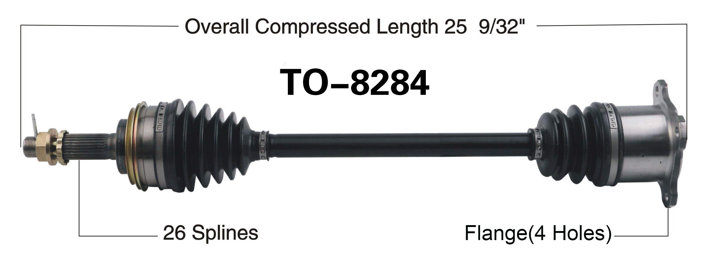Complete CV Axle Assembly TrakMotive TO-8284 CV Axle - Complete ...