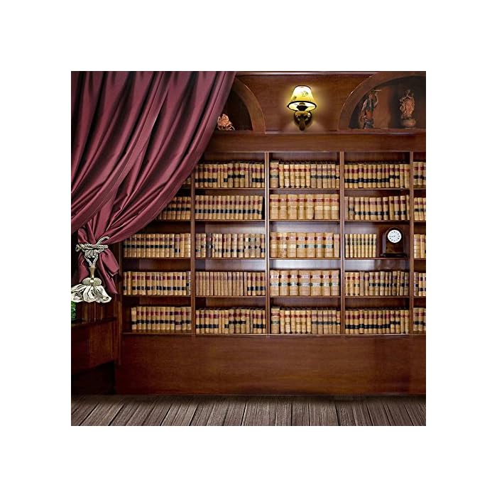 Buy 6x8ft Vinyl Bookshelf Study Room Library Bookcase Photography