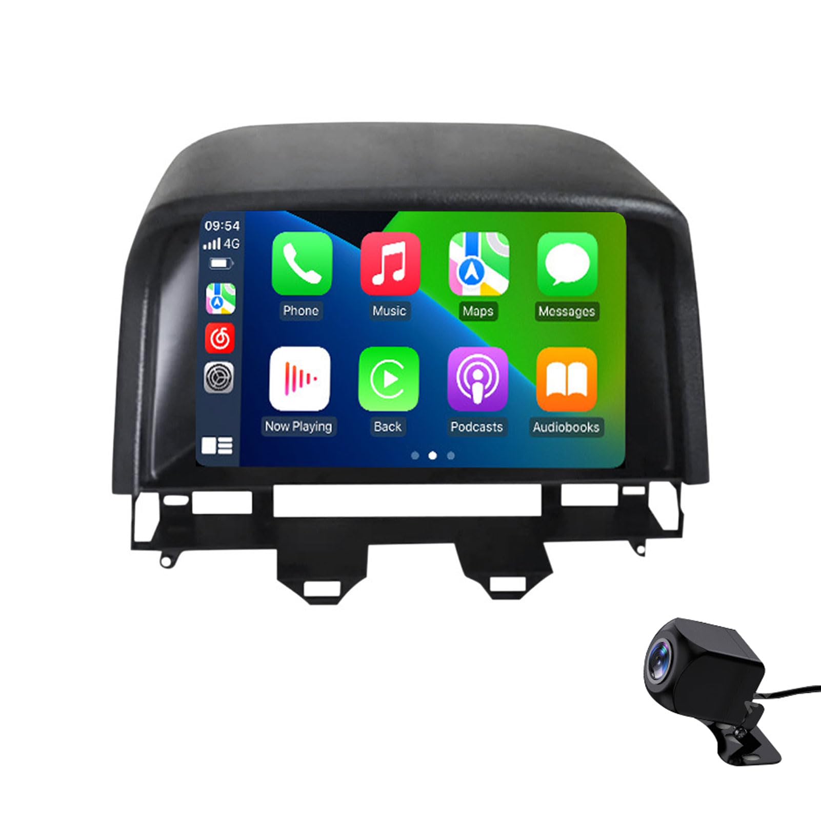 Radio coche CarPlay inalámbrico y pantalla portátil HD de 9 pulgadas compatible con Mazda 6