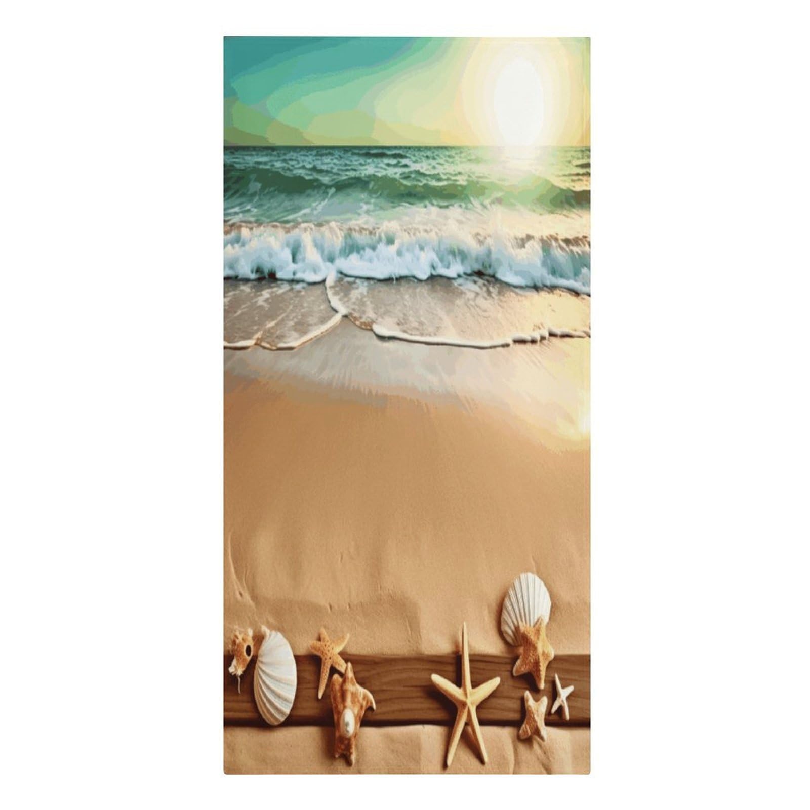 VstaDank Ocean Beach Theme Beach Towels 30"x61" Microfiber Super Absorbent Large Bath Towels Cozy Soft Swim Travel Towel Quick Dry Thin Pool Towel Beach Accessories for Outdoor Adult