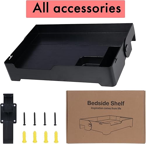 Miniatura 7 de YONGAIJIA YONGJIA - Estante plegable para mesita de noche, bandeja de litera para litera superior, universidad, dormitorio, litera para niños,