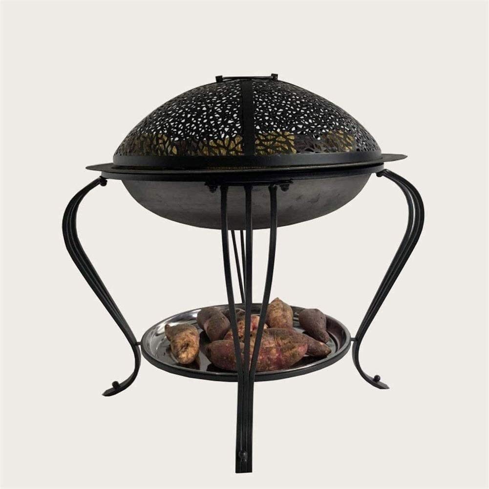 Ogniska Ognisko na zewnątrz Ognisko Patio Stalowy grill Miska na ognisko z siatkową osłoną ekranu Spark