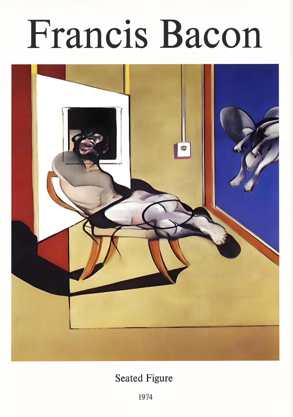 Affiche de Francis Bacon 40x60cm tableau abstrait sur toile salon