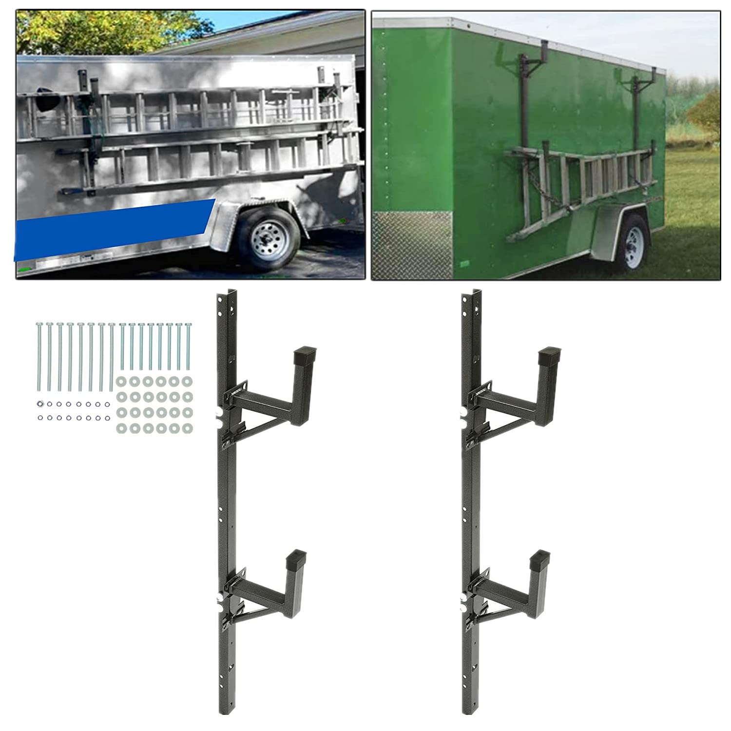 Buy Kojem Adjustable Trailer Ladder Rack Universal Side Mount Trailer