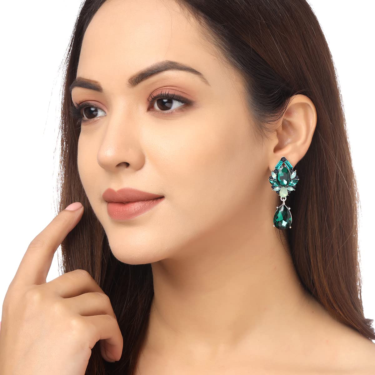 Crystal Tear Drop Earrings