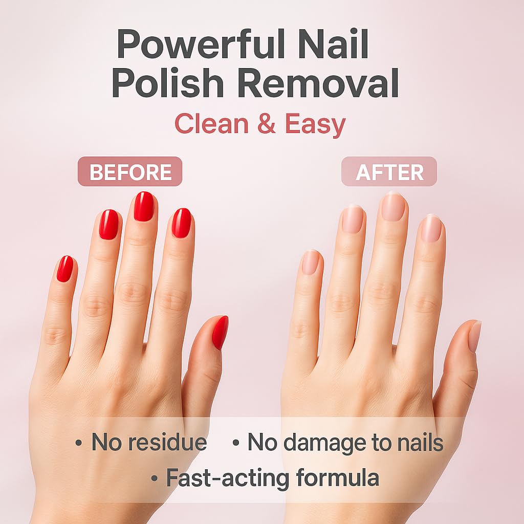 GiDeli Nagellackentferner 3x5L - Professioneller Nagelreiniger Soak-Off Gel und UV - Schonende und Zuverlässige Entfernung von Nagellacken - für Nagelstudio