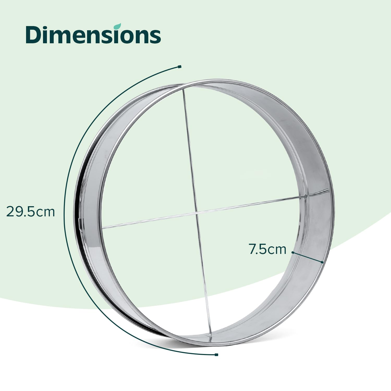 Flatro Tamis de jardin pour terre et pierre | Cadre en acier inoxydable avec 5 inserts interchangeables en maille fine (3 mm, 5 mm, 8 mm, 10 mm, 12 mm) | Tamis de compost de jardin en métal