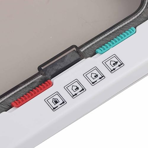 Miniatura 6 de Size S 4 Way Lockable Pet Cat Small Dog Flap Door, Secure Pet Door with Double Flap, Weatherproof Plastic Pet Gate for Interior and Exterior Walls,