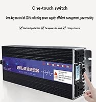 Vista 2 de Inversor de corriente de onda sinusoidal pura de 3000 W, CC 12 V24 V48 V60 V72 V a CA 220 V, convertidor de energía para automóvil, pantalla LED