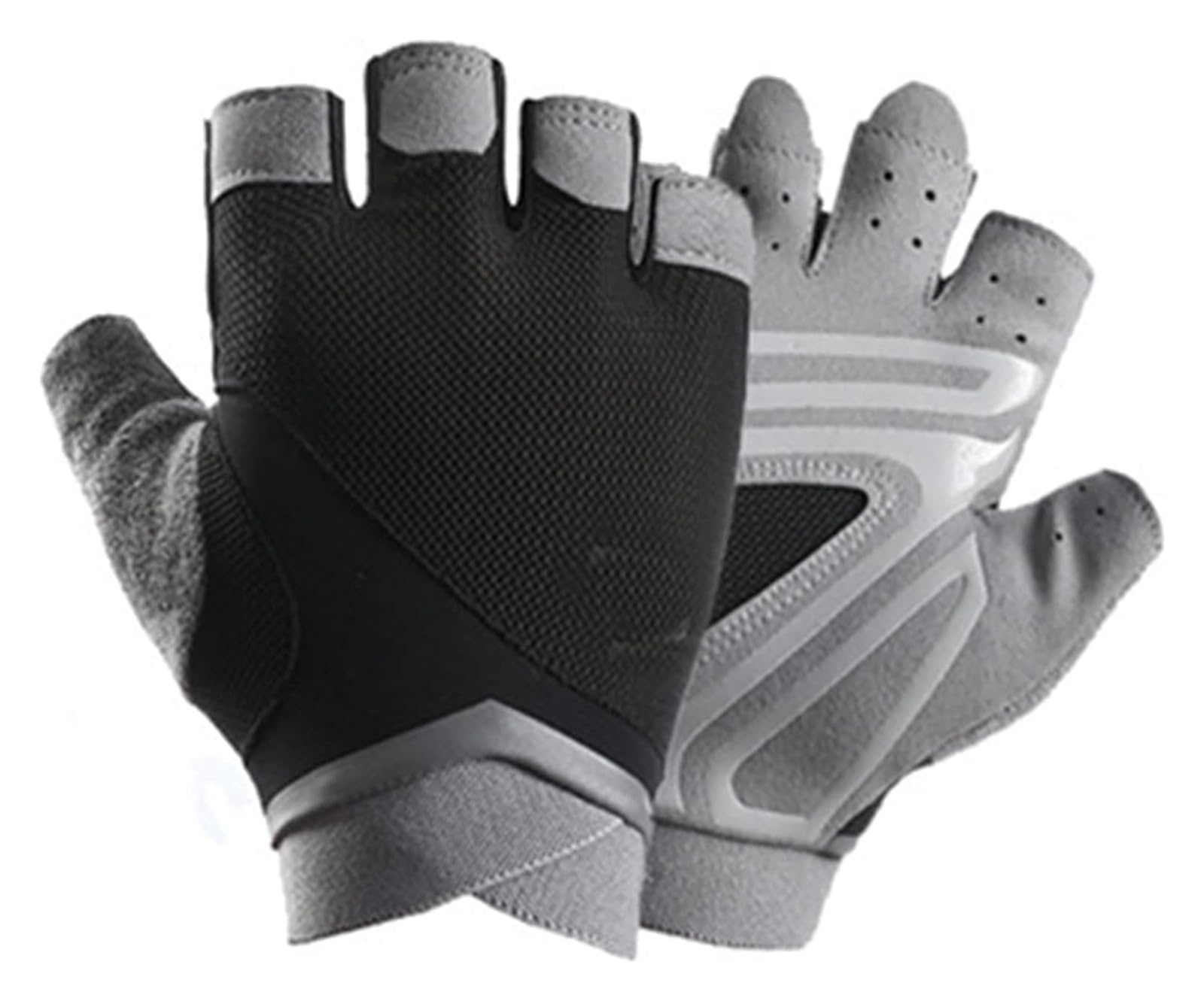 Guanti da guida senza dita, Guanti sportivi, Guanti mezze dita, Guanti for sollevamento pesi for allenamento in palestra Guanti da donna traspiranti con protezione antiscivolo sul palmo Guanti mezze d