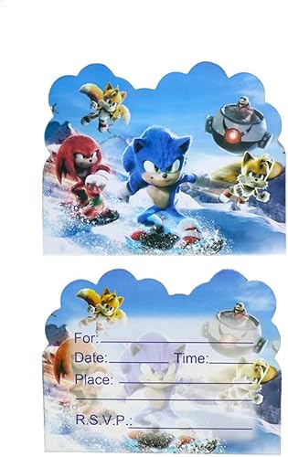 EMYJAY 20 invitaciones de cumpleaños para niños, invitaciones de fiesta para niños, suministros de decoración (1)