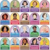 20Pcs Women's History Month Posters Influential Women in History Posters Inspirational Famous Woman Wall Art Print Feminist Classroom Bulletin Board Decoration for School Home Office Wall Decor