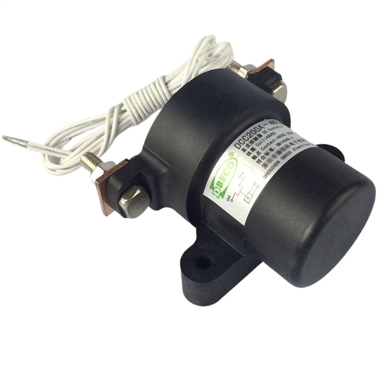 Relais spécifique DCC200A contacteur CC 48V SPST-NO commutateur haute pression 12V 24V électricité