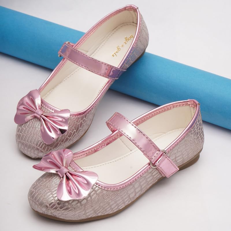 Image of BALLERINAS Kids - Footwear For Girls Comfortable Casual & Function | PU - Material |Design - BG5112| Closure- Velcro