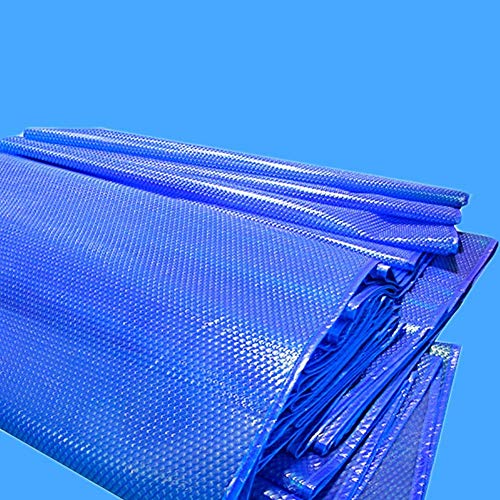 lquide Solar pool cover Rectangle Solar Cover 400um Heating Blanket to Keep Pool Water Warm and Clean, Blue Custom-made, Edge Punching (Size : 18x36in)