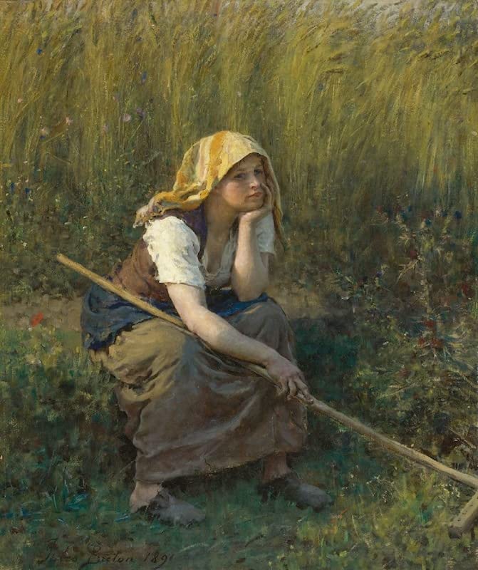 Tableau l'été de Jules Adolphe Breton posters décoration chambre 60x90