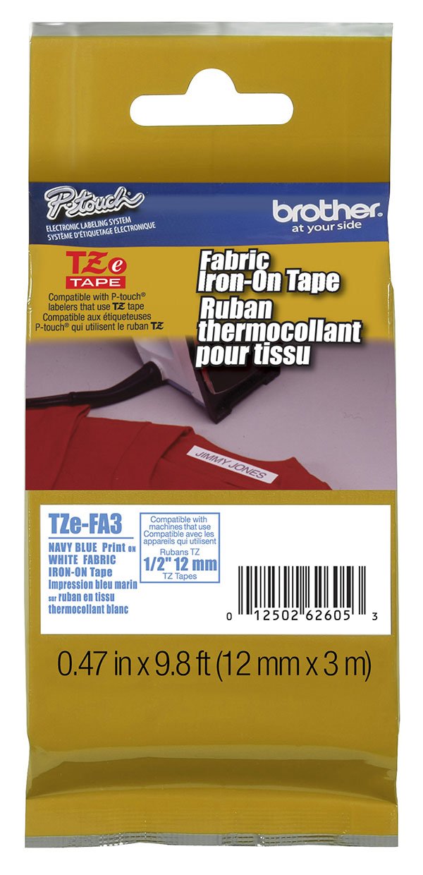 Brother BRTTZEFA3 - TZe-FA3 Label Tape, 1 Unit