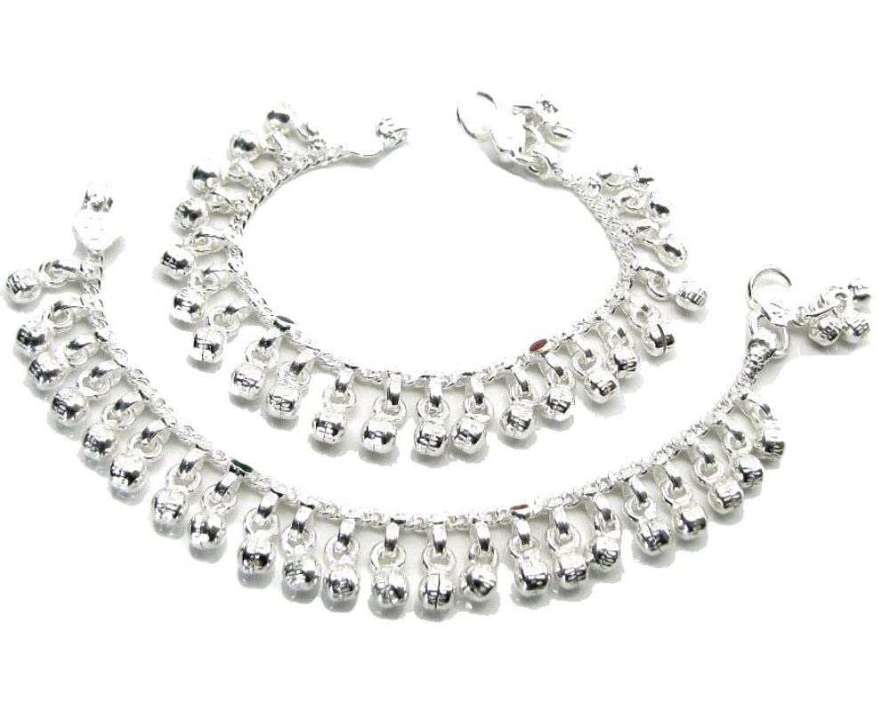 SMARNN Silver Plated (8-12 Year) Baby Girl Anklets Baccha Payal Ghungaroo for Kids Children Baby (B07VQ3DGY9) Amazon Price History, Amazon Price Tracker