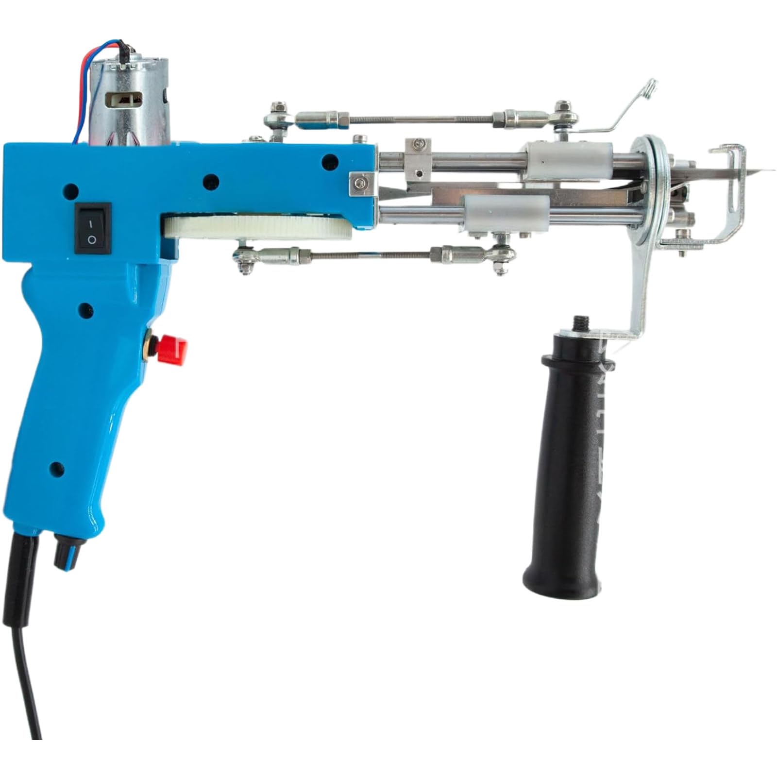 Herramienta para Hacer Mechones de Alfombras de Pelo Cortado Pistola para Hacer Mechones de Bucle Máquina Eléctrica para Tejer Alfombras Herramientas de Perforación Manuales,Blue