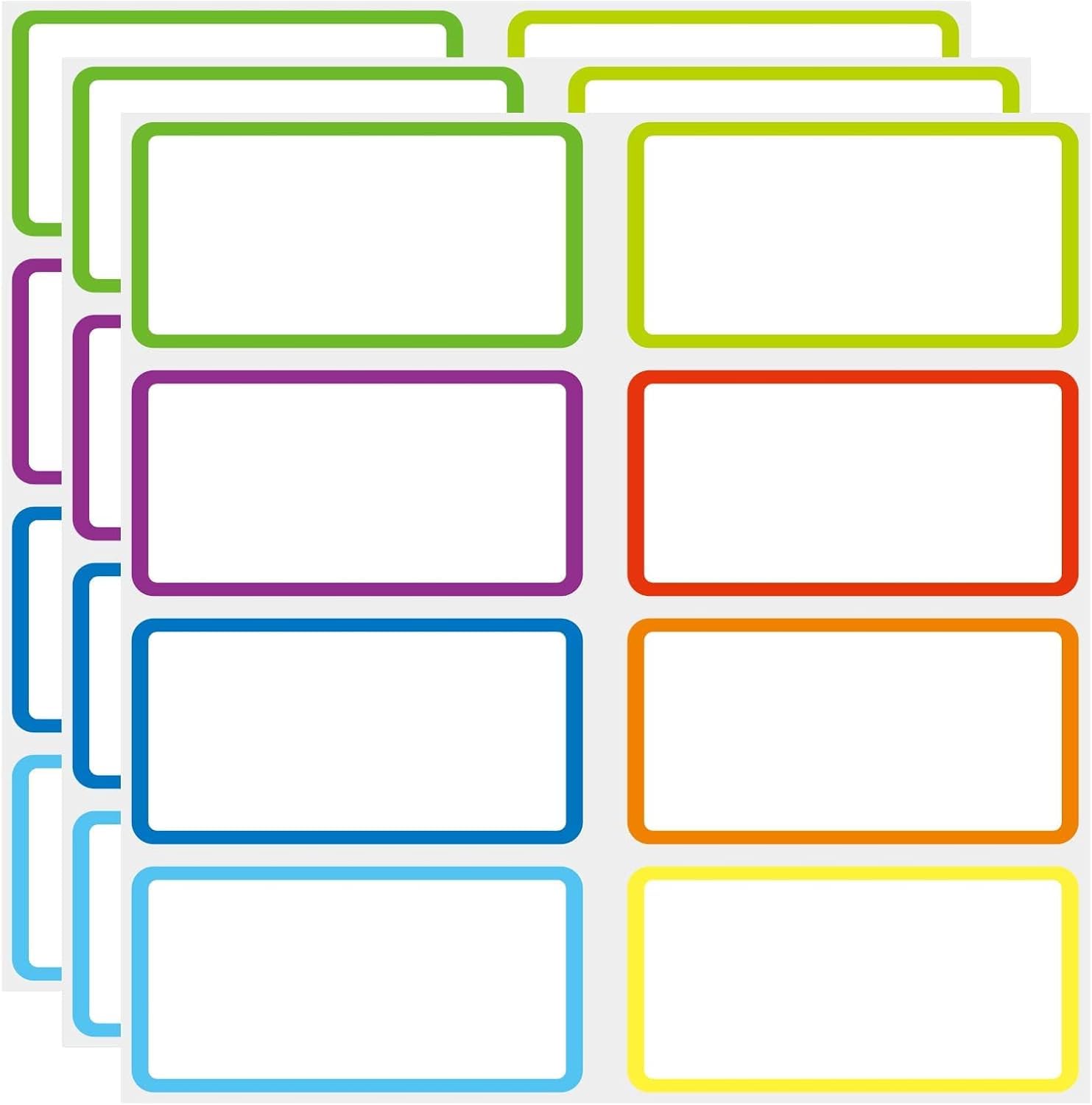 SVNOOC wiederverwendbare trockene Erase Etiketten Haftnotizen für Büro Schule Küchenbedarf Allzwecketiketten, abnehmbar, umschreibbar und waschbar (24pcs)