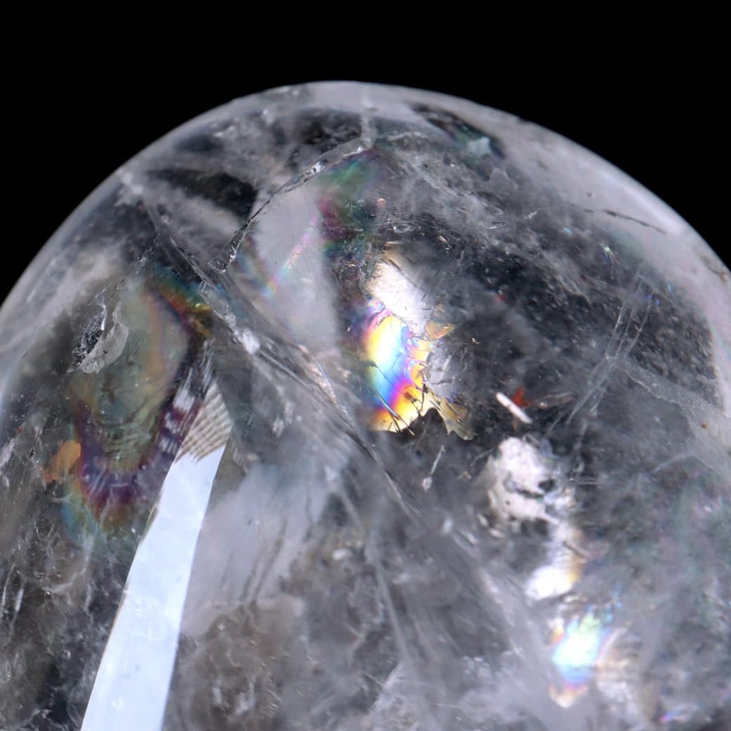 Amazon.co.jp: レムリアンシード 虹入り ハート 置き物 水晶 天然石