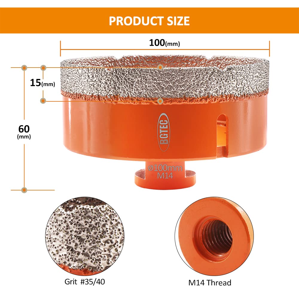 CODEKEY 40 Mm Foret Diamant Pour Verre, Céramique, Porcelaine, Carrelage