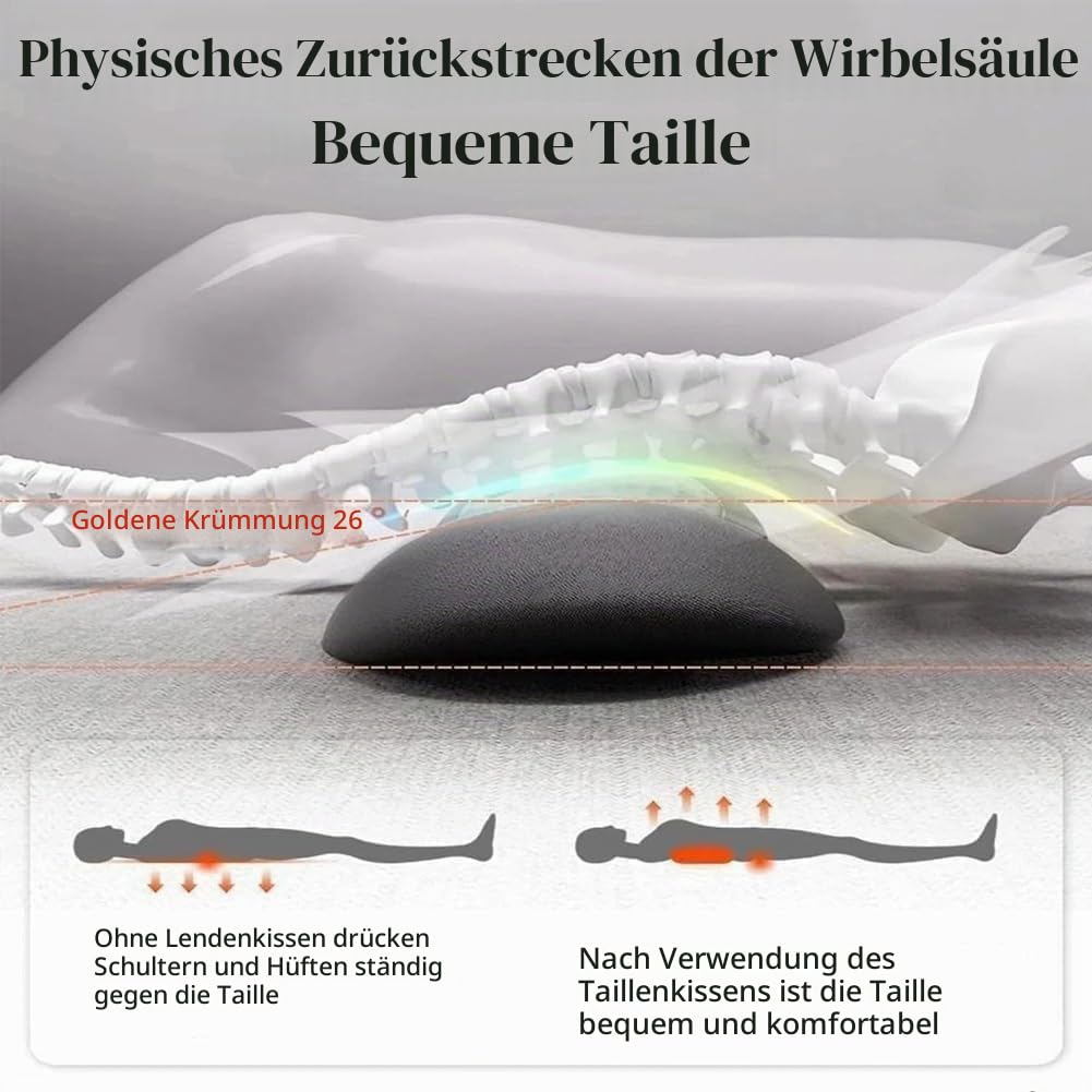 Ergopur 3-Zonen ErgoFlow Tiefenmassagegerät,ergo pur rücken,3 zonen ergo flow tiefenmassagegerät Triple Fusion Back Massager with Traction Lifting (Black)