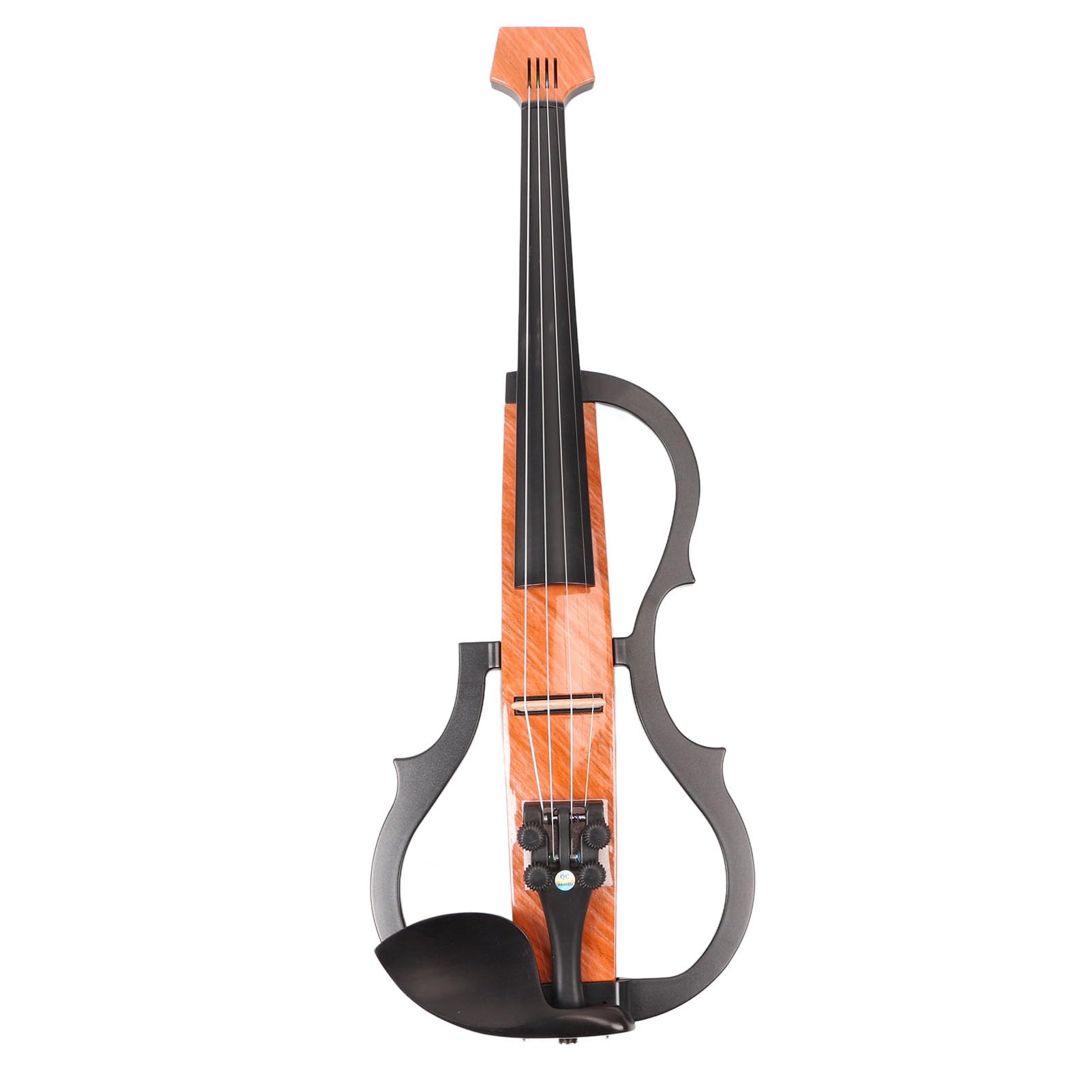 Violino elettrico silenzioso 4/4 in fibra di carbonio acero set di violino silenzioso con panoramica portatili leggeri per artisti per artisti di pratica