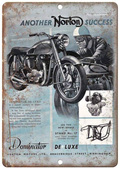 Nortonバイク金属看板