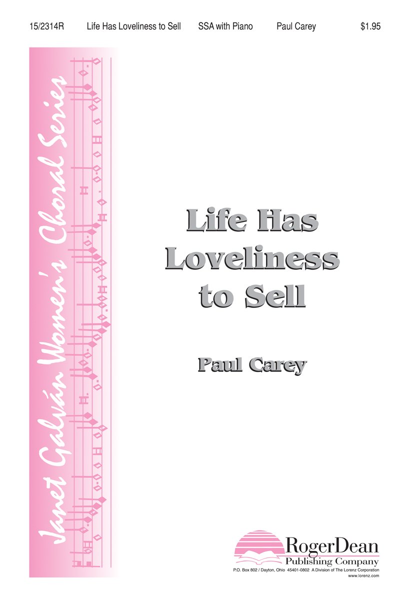 Life Has Loveliness To Sell recueil de poésie relié pour les passionnés de littérature