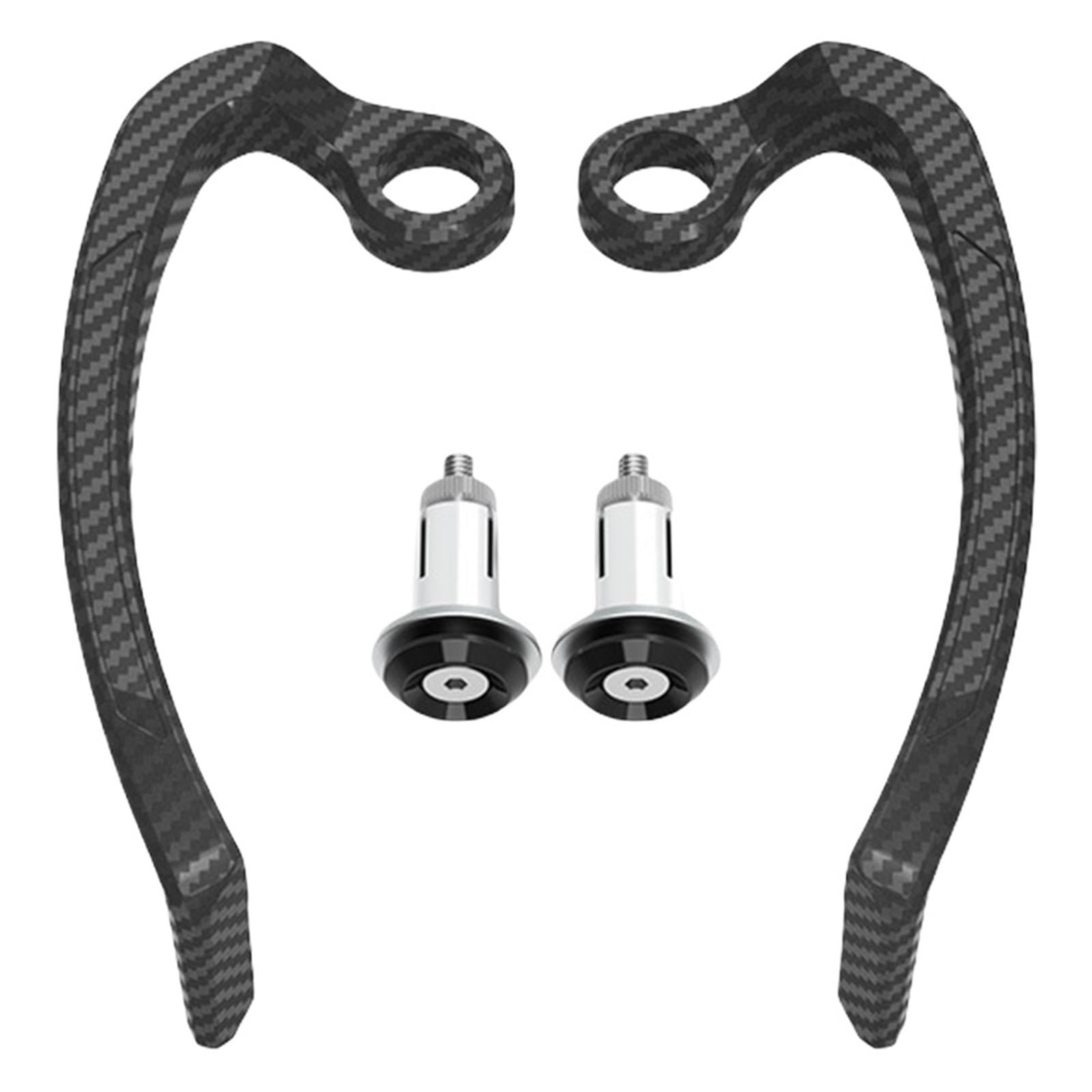 JKELPV Motorcycle Lever Guards Aluminum Alloy Universal Modification Accessories Handguard Shield Motorcycle Hand Guards(Black)