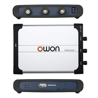 Owon VDS1022I USB PC Oscilloscope, MIT USB Isolation, 25 MHz