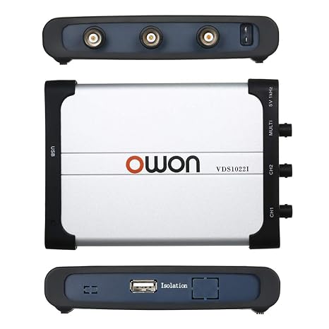 Owon VDS1022I USB PC Oscilloscope, MIT USB Isolation, 25 MHz