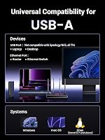 UGREEN USB 3.0 Ethernet Adapter 2.5G LAN Hálózati Adapter RJ45 2500Mbps Gigabit Alumínium Laptop PC Windows macOS Kompatibilis 6