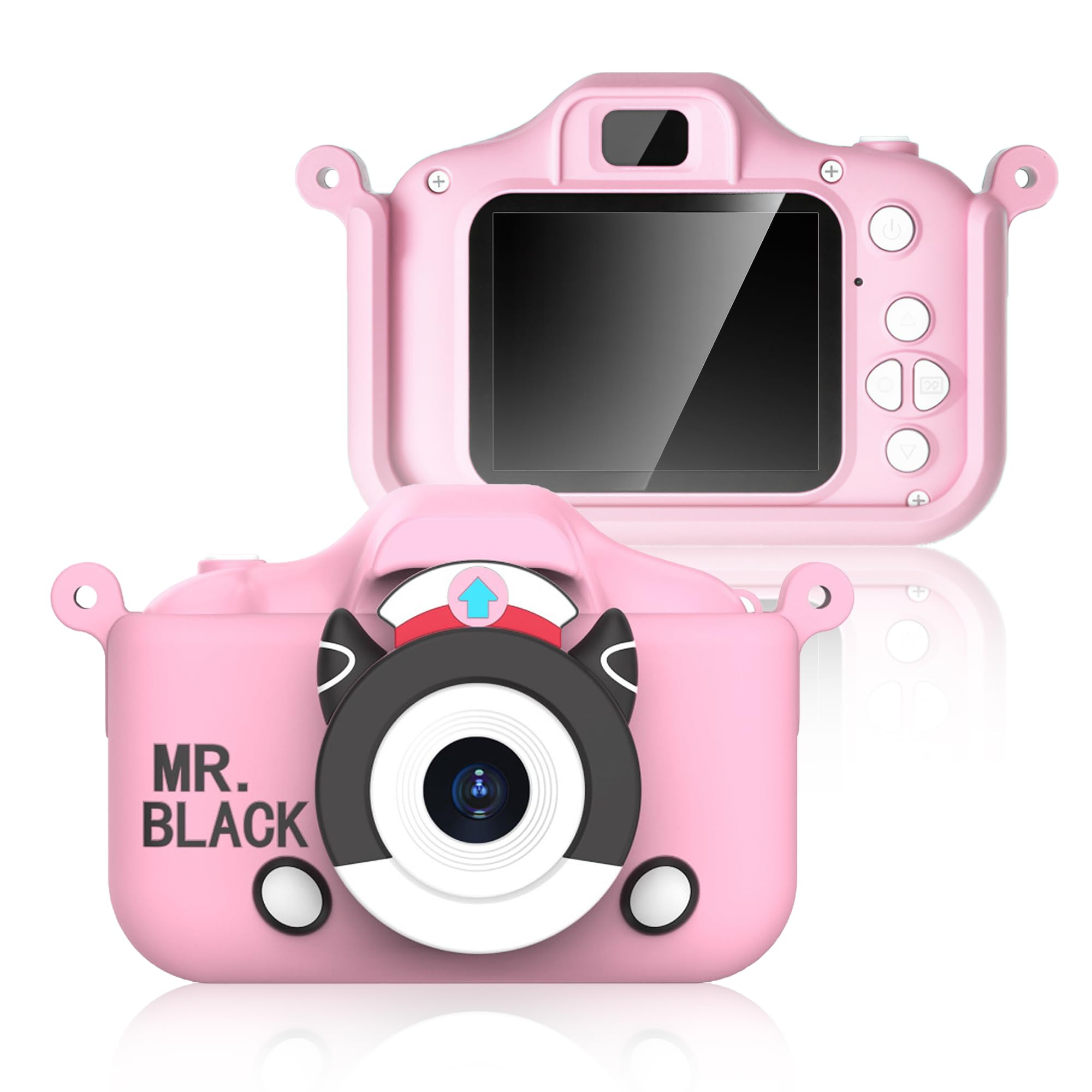 Timetome Kids Camera Toys for 3 4 5 6 7 8 9 Years Old Boys Girls, Digital Video Camera for Toddler with Cartoon Soft Silicone Cover, Christmas