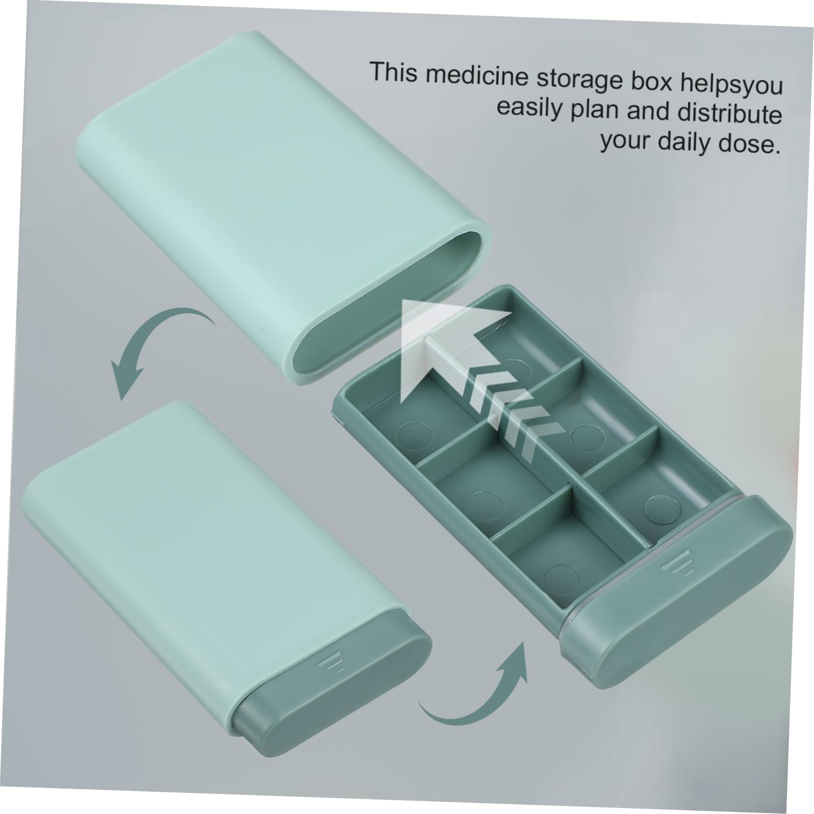 2 Sätze Verpackung Aufbewahrungsbox Klein Wöchentliche Pille Tragbarer Pillenbehälter Pillendose Pill Case Pocket Pharmacy Box Tragbarer Koffer Vorratsbehälter Abs 4 Stücke * 2