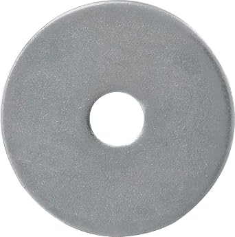 Hillman 100 Pcs Zinc Fender Washers (3/16 x 1) | Large OD Flat Washers for Bolts, Nuts & Screws | Zinc-Plated Steel Hardware for Sheet Metal, Wood & Fastening Projects